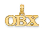 FJC Finejewelers 14k Yellow Gold Obx - Horizontal- Outer Banks Charm