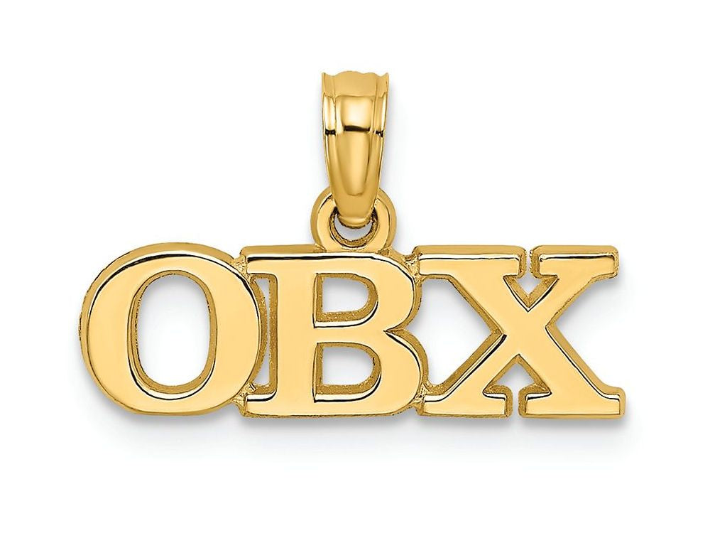 FJC Finejewelers 14k Yellow Gold Obx - Horizontal- Outer Banks Charm