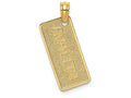 FJC Finejewelers 14k Yellow Gold Avalon License Plate Charm