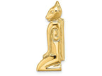 FJC Finejewelers 14k Yellow Gold Marco Island Cat with Hidden Bail Charm
