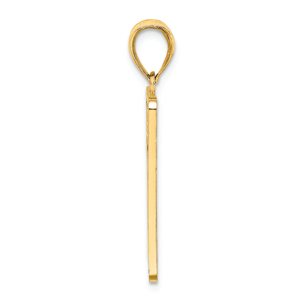 FJC Finejewelers 14k Yellow Gold Mile Marker 0key West Charm