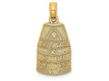 FJC Finejewelers 14k Yellow Gold Small Southern Most Point Usakey West  Fl Charm