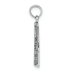FJC Finejewelers 14k White Gold White Small Southern Most Point Usakey West  Fl Charm