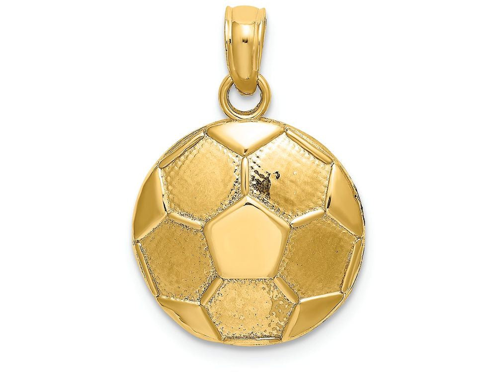 FJC Finejewelers 14k Yellow Gold Soccer Ball Charm Engraveable