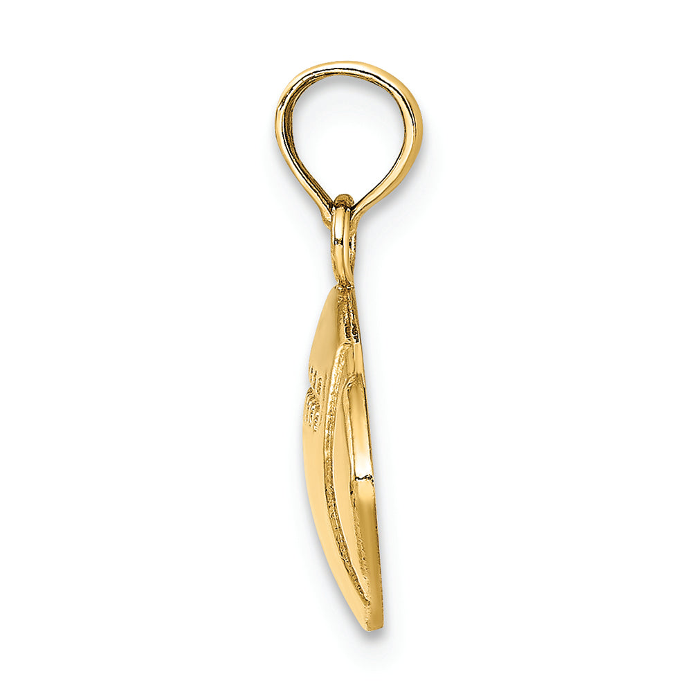 FJC Finejewelers 14k Yellow Gold Football Charm Engraveable
