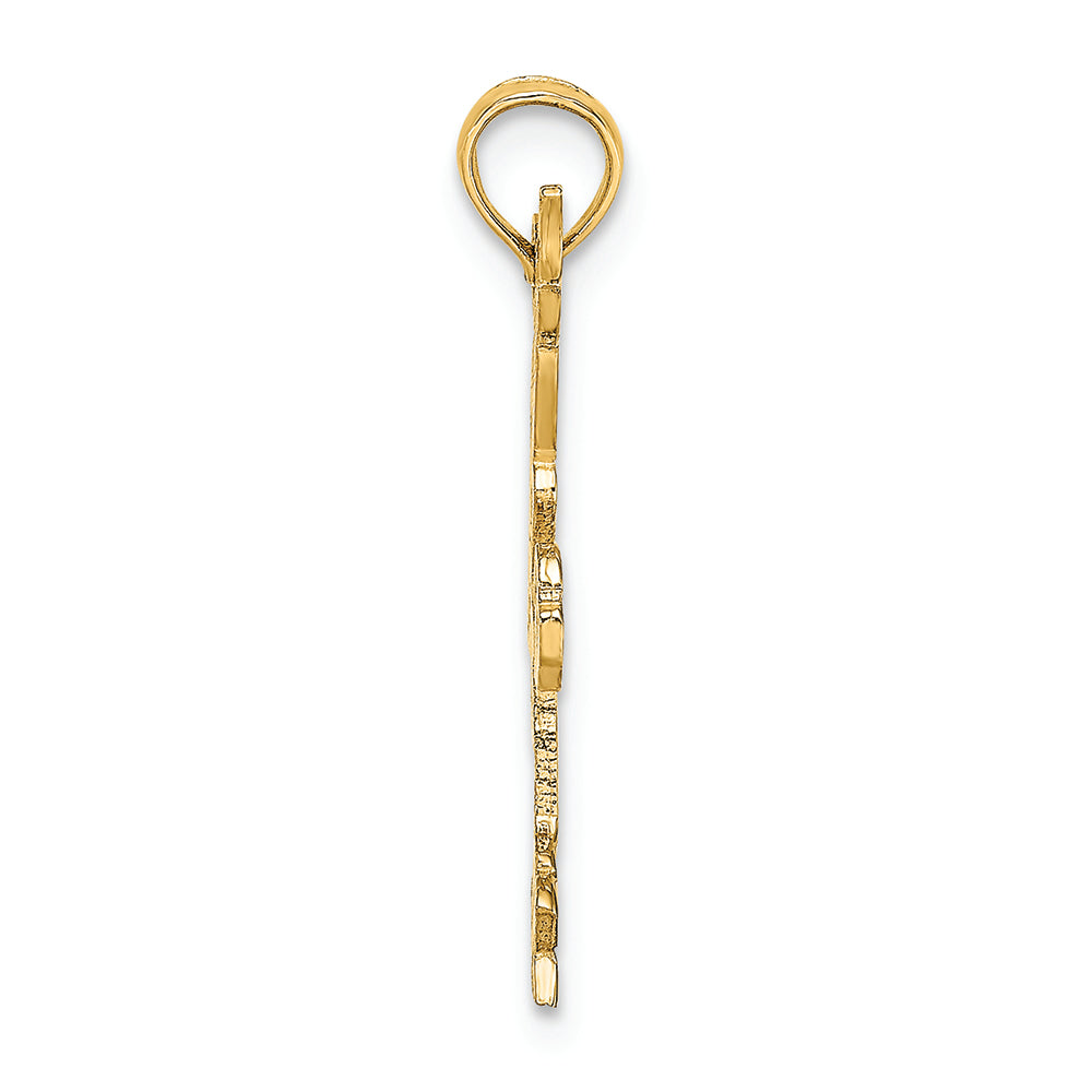 FJC Finejewelers 14k Yellow Gold Gymnastics Small Vault Charm