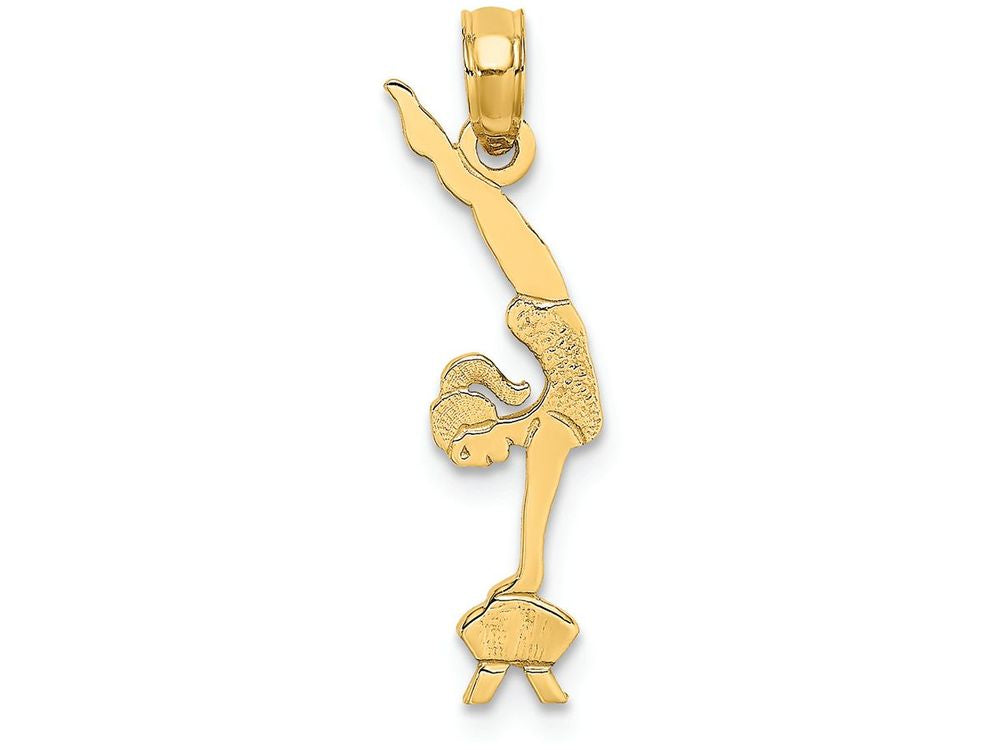 FJC Finejewelers 14k Yellow Gold Gymnastics Small Vault Charm