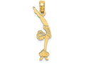 FJC Finejewelers 14k Yellow Gold Gymnastics Small Vault Charm