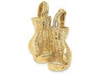 FJC Finejewelers 14k Yellow Gold 3d Double Boxing Gloves Polish Text Charm