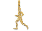 FJC Finejewelers 14k Yellow Gold 3d Runner(jogger) Charm