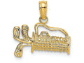 FJC Finejewelers 14k Yellow Gold Golf Bagengraved Charm