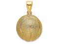 FJC Finejewelers 14k Yellow Gold 3d Basketball Charm