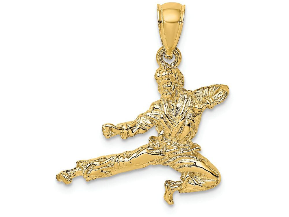 FJC Finejewelers 14k Yellow Gold 3d Karate Man Charm