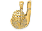 FJC Finejewelers 14k Yellow Gold Golf Club Ball On Tee Charm