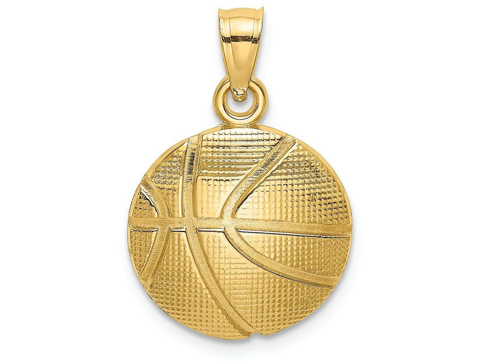 FJC Finejewelers 14k Yellow Gold Basketball Charm