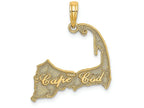 FJC Finejewelers 14k Yellow Gold Cape Cod Silhouette Charm