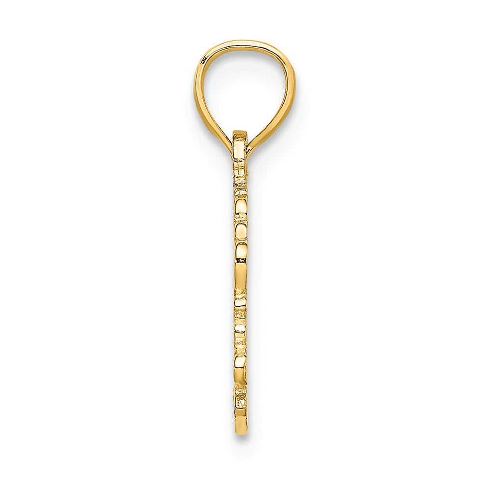 FJC Finejewelers 14k Yellow Gold #1 Nanascript Charm
