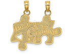 FJC Finejewelers 14k Yellow Gold Best Friends Breakable Puzzle Pieces Charm