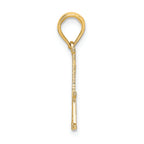 FJC Finejewelers 14k Yellow Gold #1 Papa Block Letters Charm