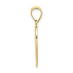 FJC Finejewelers 14k Yellow Gold 15" In Cut Out Heart Fram Charm