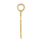 FJC Finejewelers 14k Yellow Gold 15" In Quince Anos Heart Fram Charm