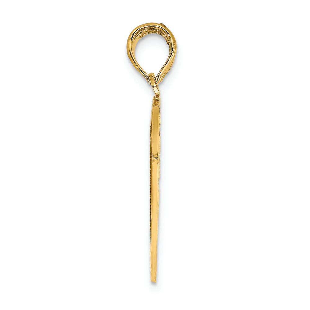 FJC Finejewelers 14k Yellow Gold Forever And Ever" Breakable Hear Charm