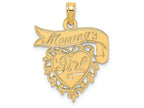 FJC Finejewelers 14k Yellow Gold Mommy's Girl In Heart with Banner Charm