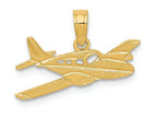 FJC Finejewelers 14k Yellow Gold Cessna Plane Charm