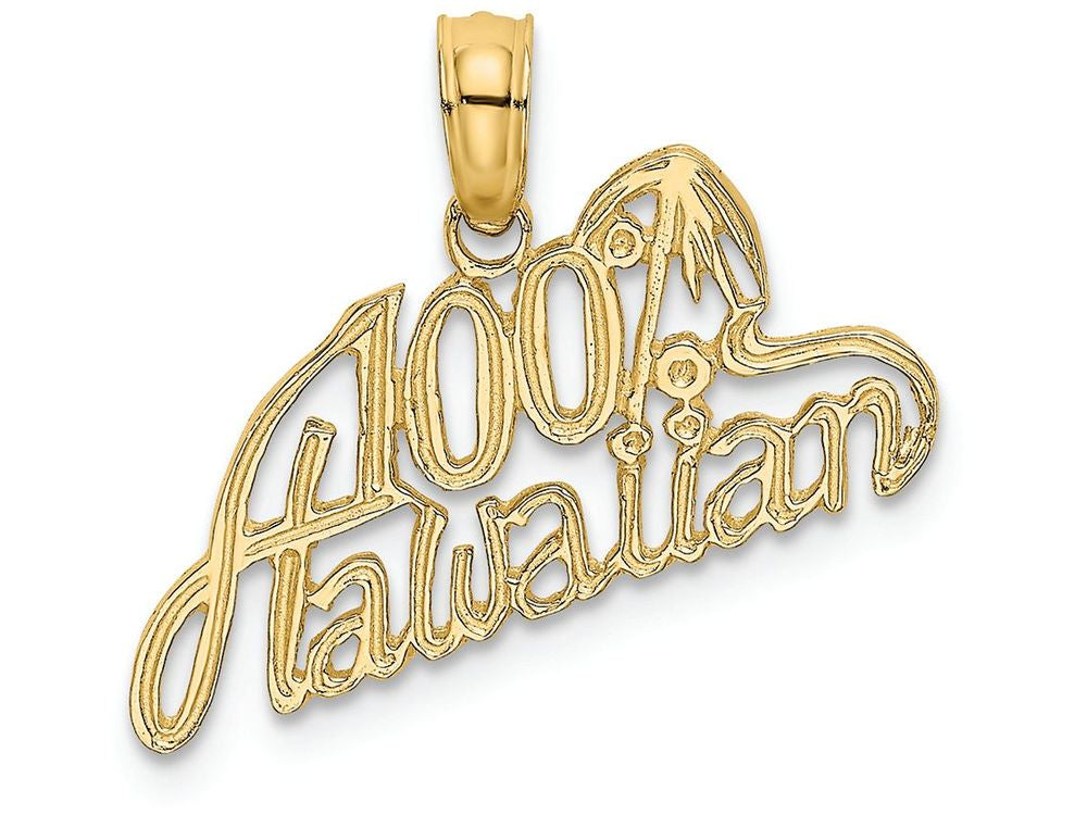 FJC Finejewelers 14k Yellow Gold 100% Hawaiianscript Charm