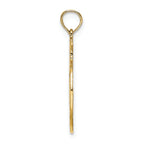 FJC Finejewelers 14k Yellow Gold New York Skyline In Appleengraved Flat Charm
