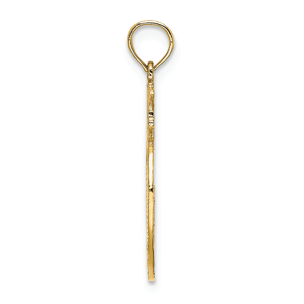 FJC Finejewelers 14k Yellow Gold New York Skyline In Appleengraved Flat Charm