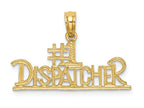 FJC Finejewelers 14k Yellow Gold #1 Dispatcherblockengraved Charm