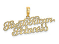 FJC Finejewelers 14k Yellow Gold Puerto Rican Princessscript Charm
