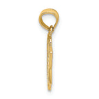 FJC Finejewelers 14k Yellow Gold School Book Ruler Charm