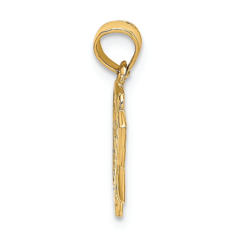 FJC Finejewelers 14k Yellow Gold School Book Ruler Charm