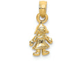 FJC Finejewelers 14k Yellow Gold 3d Mini Doll Charm (little Girl)