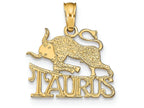 FJC Finejewelers 14k Yellow Gold Taurusblockengraved Charm
