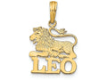 FJC Finejewelers 14k Yellow Gold Leoblockengraved Charm