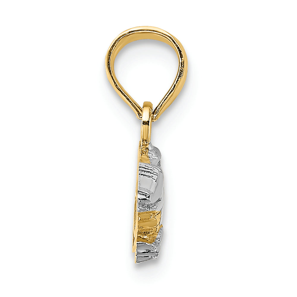 FJC Finejewelers 14k Two-tone Gold Alligatortwo-color Charm