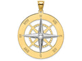 FJC Finejewelers Nautical Compass White Needle Charm