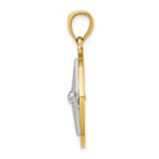 FJC Finejewelers Nautical Compass White Needle Charm