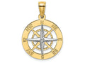 FJC Finejewelers Nautical Compass White Needle Charm