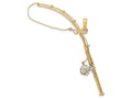 FJC Finejewelers 14k Two-tone Gold 3d Fishing Pole Reelmoveable Charm