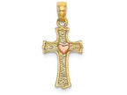 FJC Finejewelers Cross with Pink Heart Cross Charm