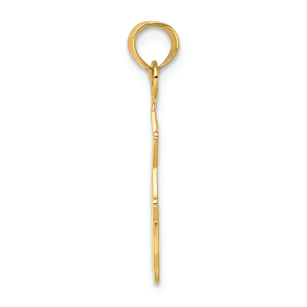 FJC Finejewelers 14k Yellow Gold I Love My Sheriff Charm