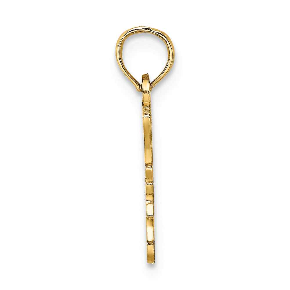 FJC Finejewelers 14k Yellow Gold I Love My Police Dad Charm