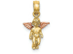 FJC Finejewelers 3d Mini Guardian Angel with Pink Wings Charm