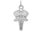 FJC Finejewelers 14k White Gold Nurse Symbol Charm