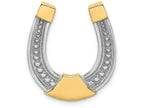 FJC Finejewelers 14k Two-tone Gold Horseshoe Charm Two-color