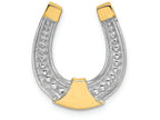 FJC Finejewelers 14k Two-tone Gold Horseshoe Charm Two-color